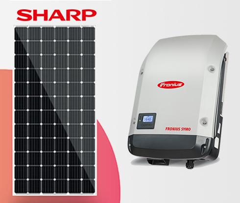 Sharp Photovoltaikanlagen mit Fronius Wechselrichter Hybrid