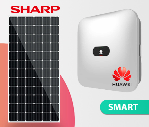 Sharp Photovoltaikanlagen mit Huawei Wechselrichter Hybrid